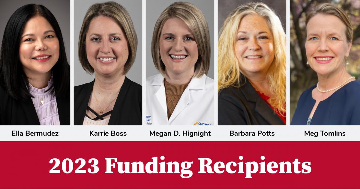 Headshots of the 2023 funding recipients