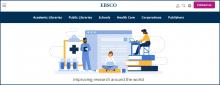 Screenshot of Ebsco webpage